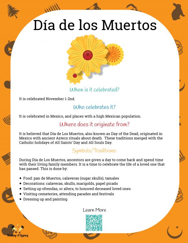Dia de los Muertos Learning Packet_Holiday Info