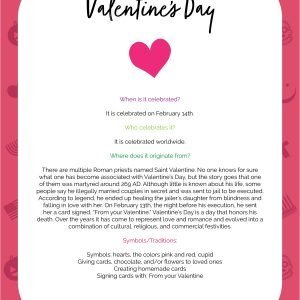 Valentine’s Day Curriculum